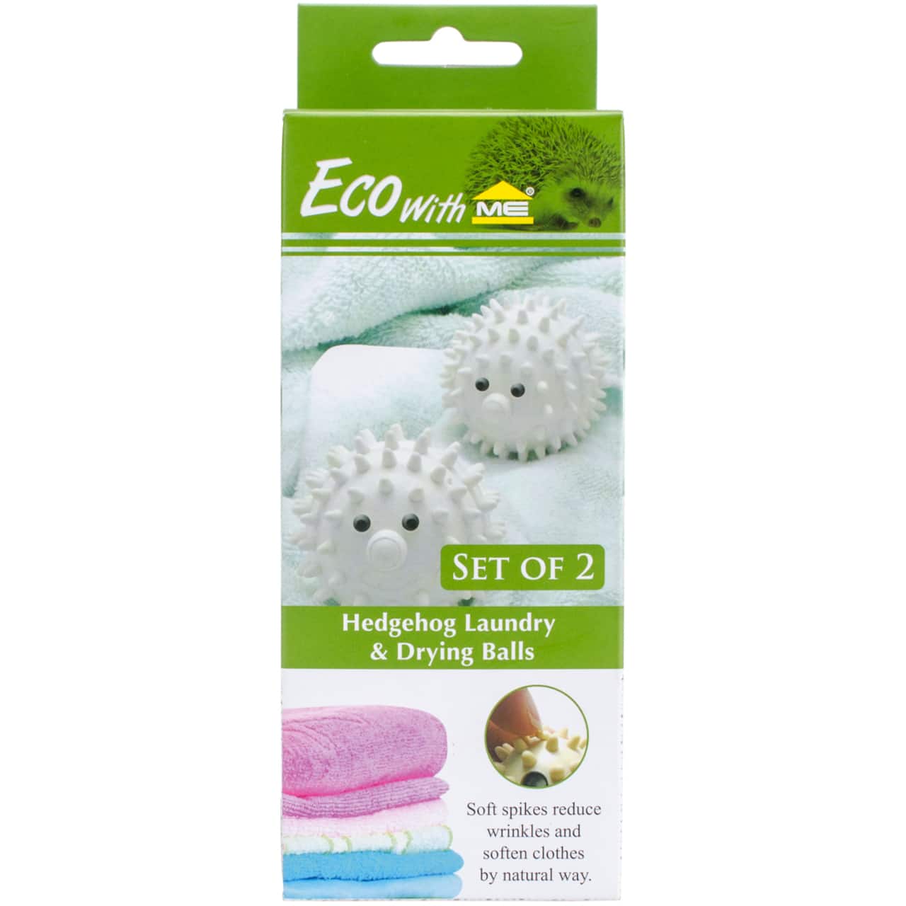 Innovative Home Creations Eco with Me&#xAE; Hedgehog Laundry &#x26; Dryer Balls, 2ct.